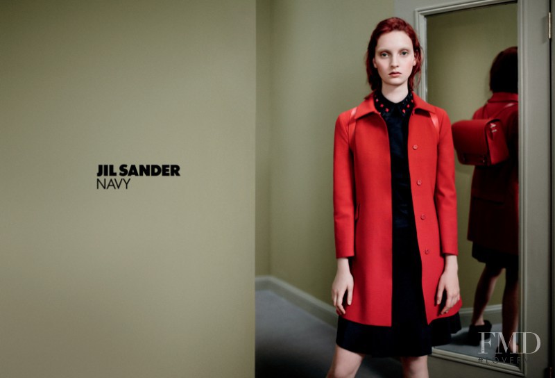 Codie Young featured in  the Jil Sander Navy advertisement for Autumn/Winter 2012