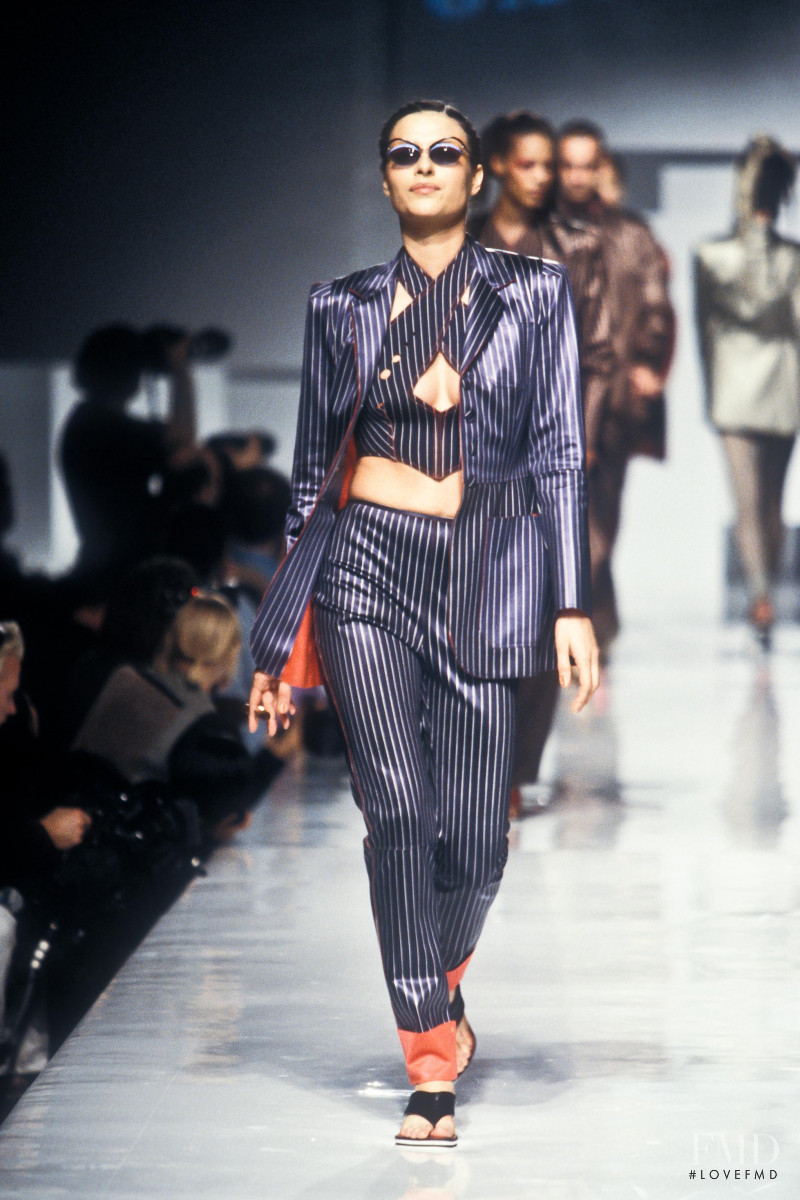 Magali Amadei featured in  the Jean-Paul Gaultier fashion show for Spring/Summer 1996