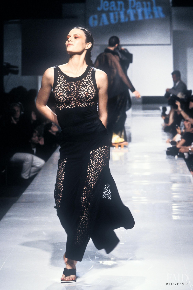 Magali Amadei featured in  the Jean-Paul Gaultier fashion show for Spring/Summer 1996