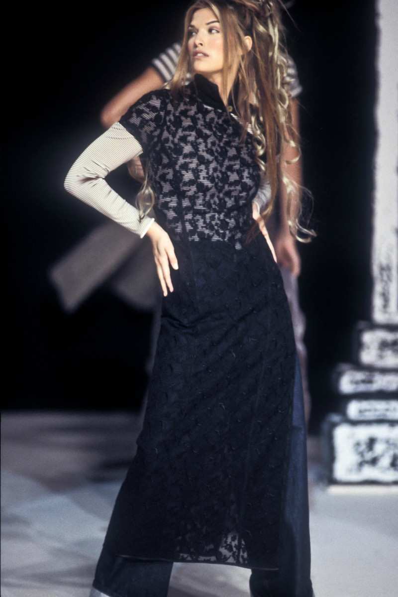 Shana Zadrick featured in  the Jean-Paul Gaultier fashion show for Spring/Summer 1993