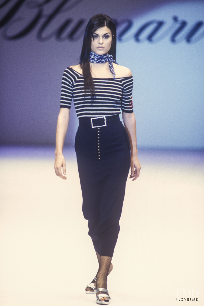 Magali Amadei featured in  the Blumarine fashion show for Spring/Summer 1993