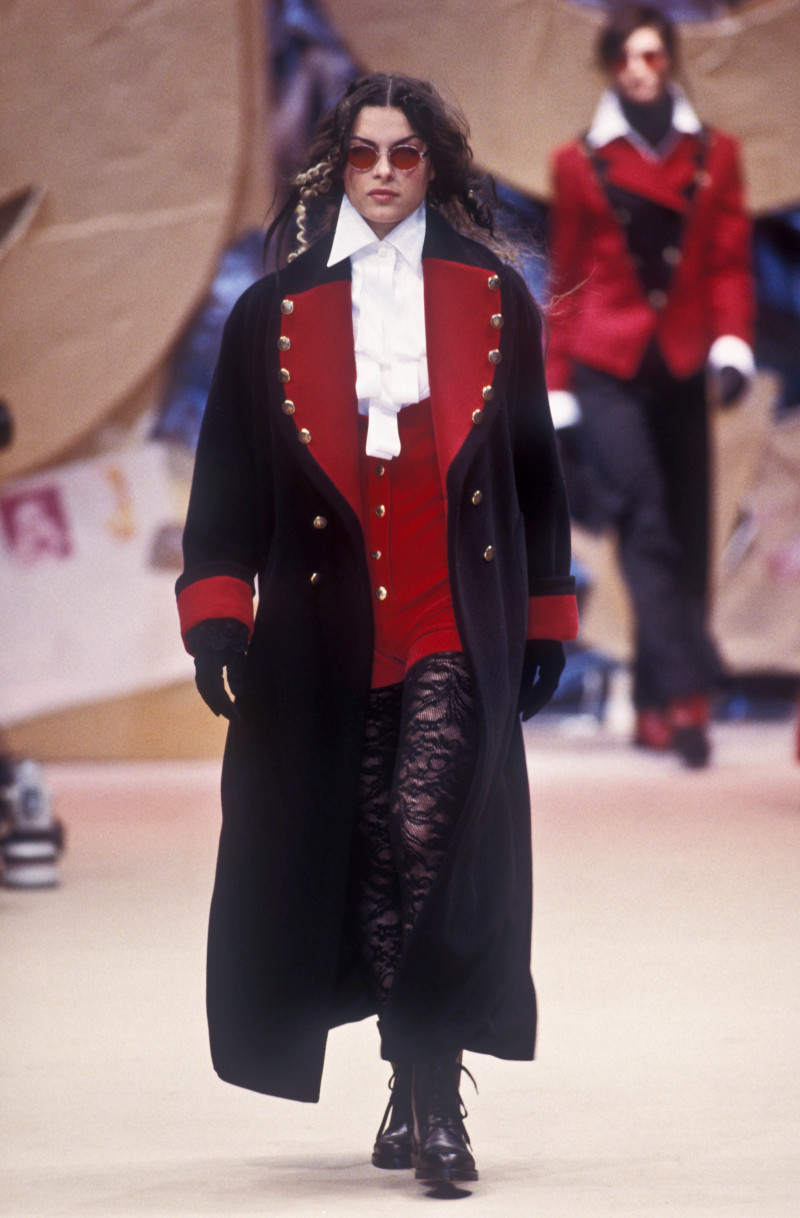 Magali Amadei featured in  the byblos fashion show for Autumn/Winter 1993