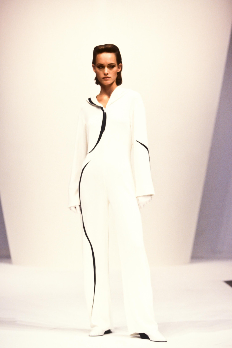 Amber Valletta featured in  the Mugler fashion show for Spring/Summer 1994