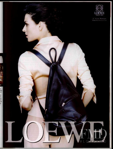 Magali Amadei featured in  the Loewe advertisement for Autumn/Winter 1997