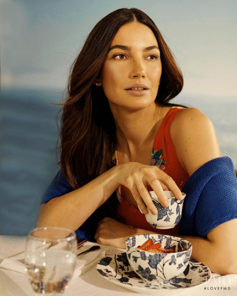 Lily Aldridge featured in  the Lauren by Ralph Lauren advertisement for Spring/Summer 2021