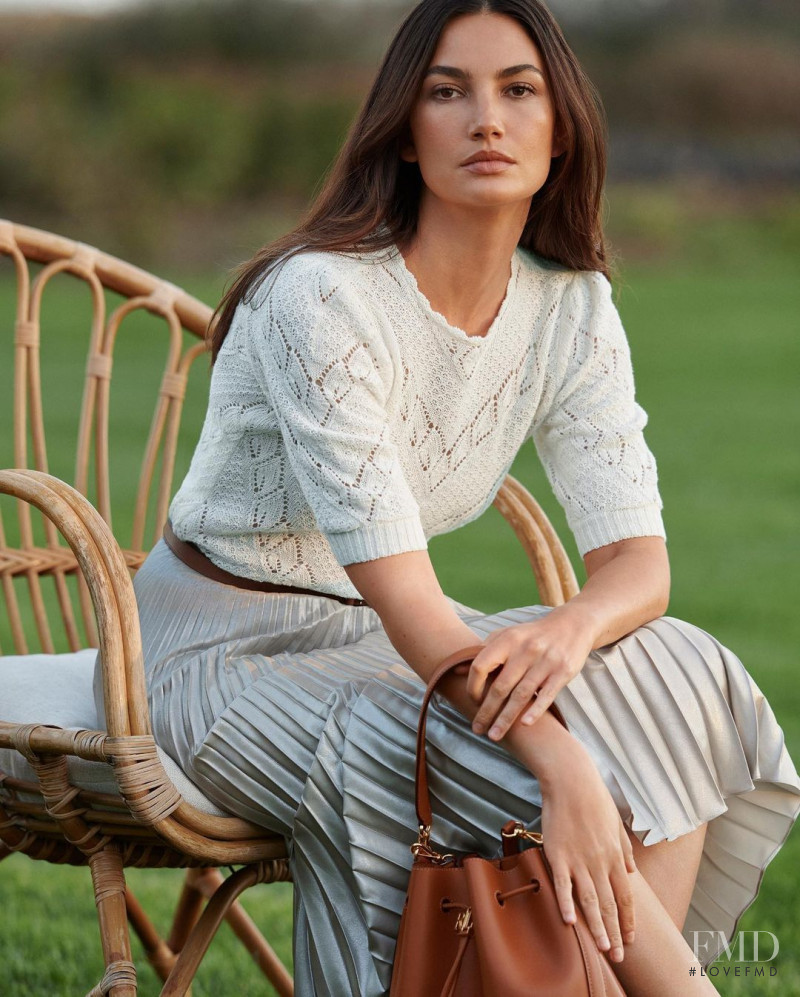 Lily Aldridge featured in  the Lauren by Ralph Lauren advertisement for Spring/Summer 2021