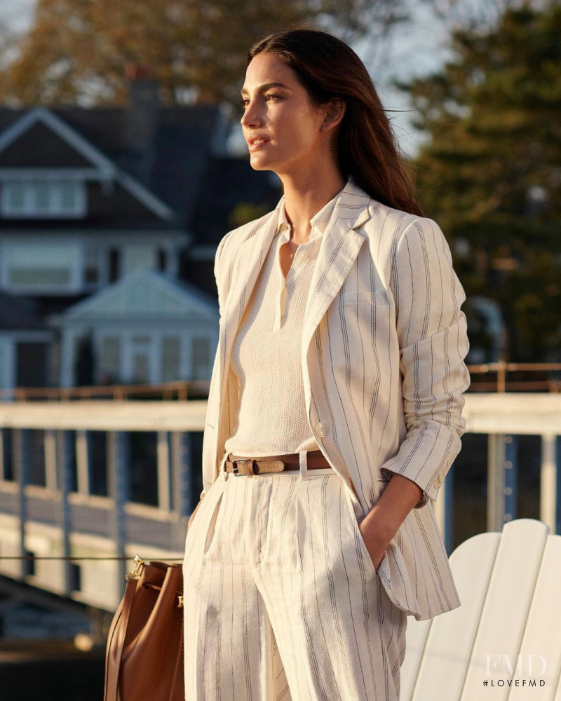 Lily Aldridge featured in  the Lauren by Ralph Lauren advertisement for Spring/Summer 2021