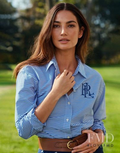 Lily Aldridge featured in  the Lauren by Ralph Lauren advertisement for Spring/Summer 2021