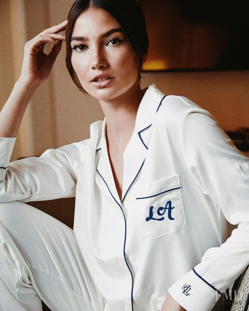 Lily Aldridge featured in  the Lauren by Ralph Lauren advertisement for Spring/Summer 2021