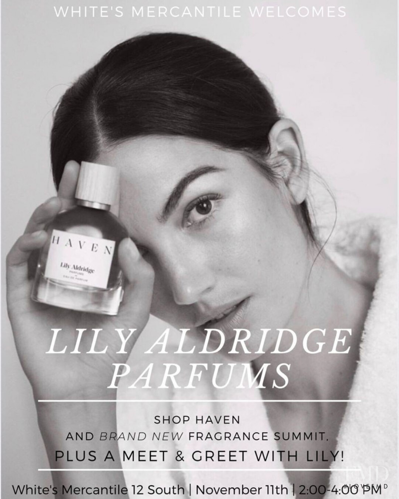 Lily Aldridge featured in  the Lily Aldridge Parfums advertisement for Autumn/Winter 2019