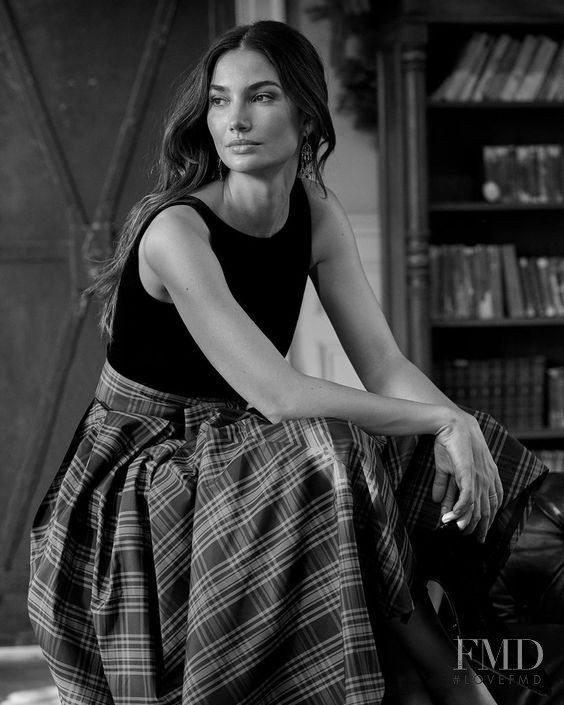 Lily Aldridge featured in  the Lauren by Ralph Lauren advertisement for Autumn/Winter 2019