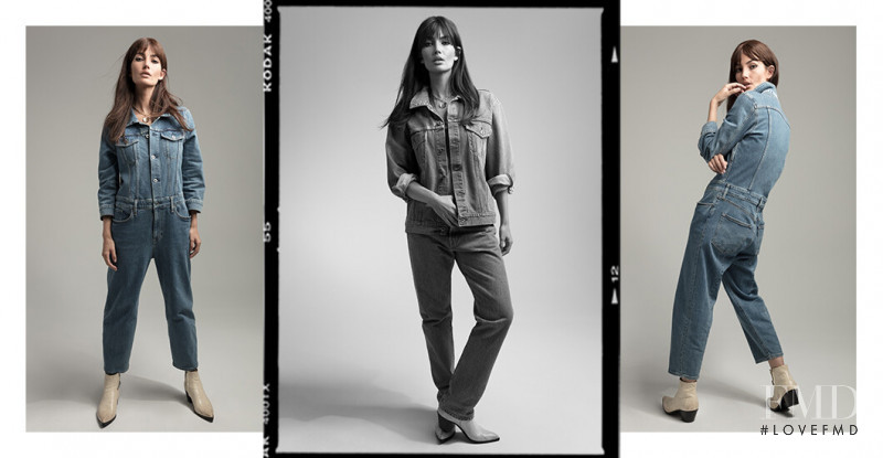 Lily Aldridge featured in  the Levi’s Made and Crafted advertisement for Autumn/Winter 2019