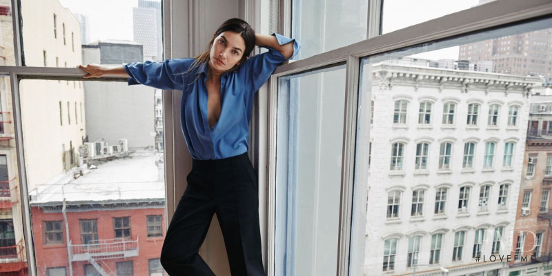 Lily Aldridge featured in  the Thakoon advertisement for Autumn/Winter 2019