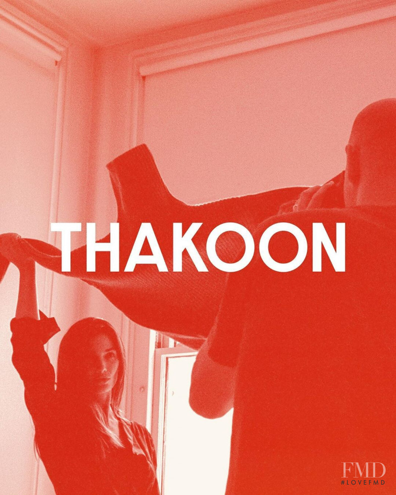 Lily Aldridge featured in  the Thakoon advertisement for Autumn/Winter 2019