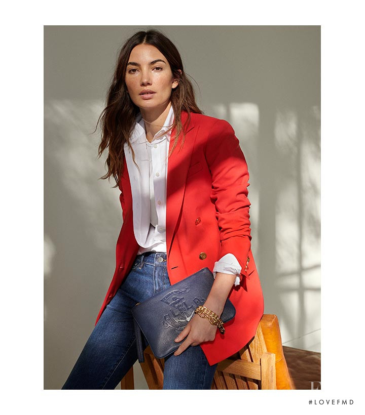 Lily Aldridge featured in  the Lauren by Ralph Lauren advertisement for Autumn/Winter 2018