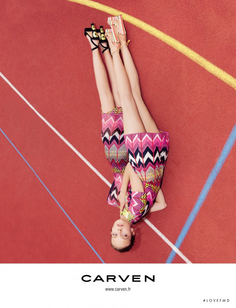 Nimuë Smit featured in  the Carven advertisement for Spring/Summer 2012