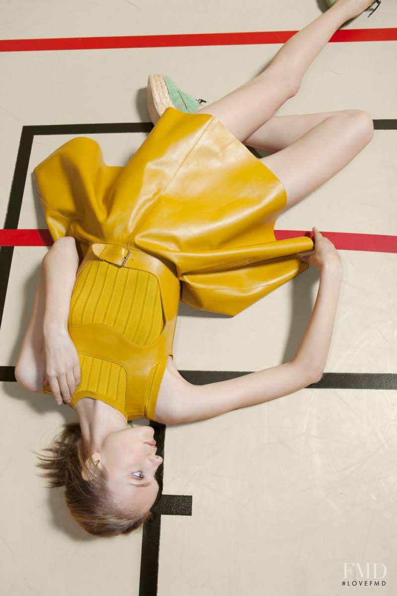 Nimuë Smit featured in  the Carven advertisement for Spring/Summer 2012