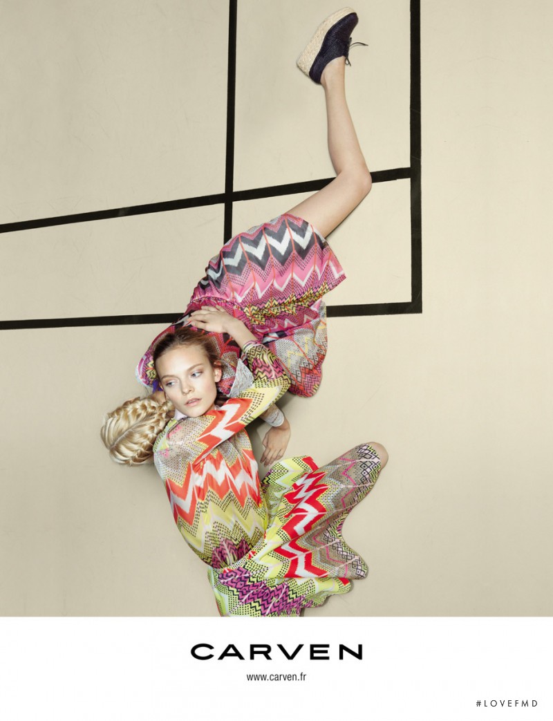 Nimuë Smit featured in  the Carven advertisement for Spring/Summer 2012
