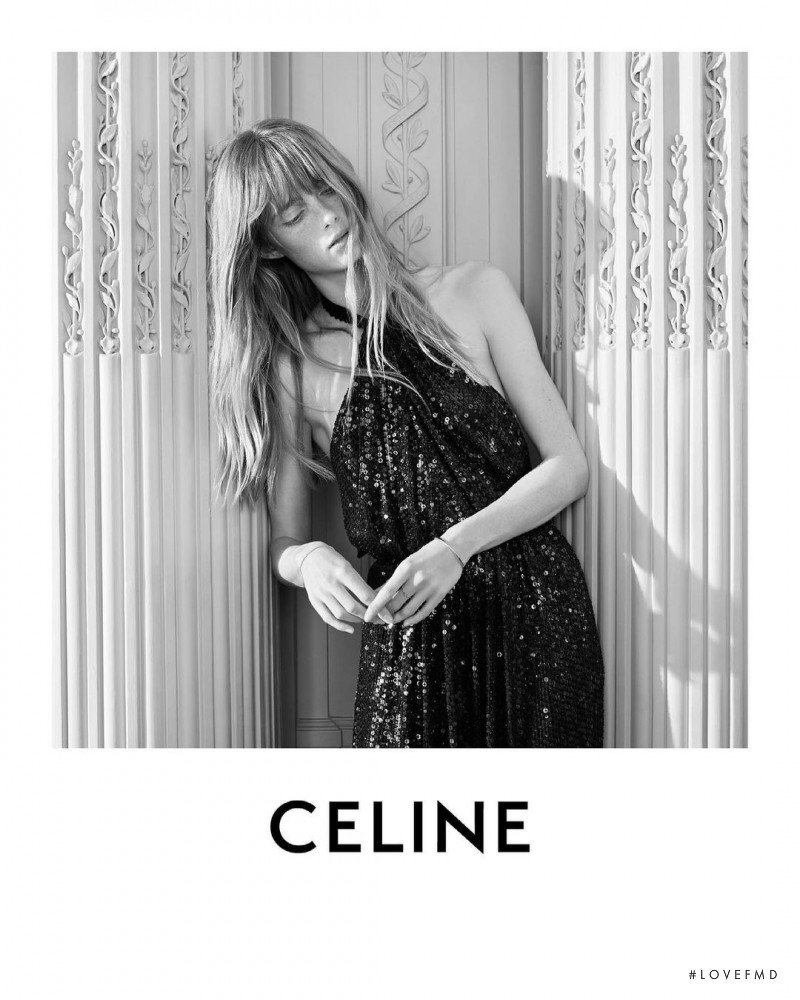 Rianne Van Rompaey featured in  the Celine advertisement for Pre-Fall 2021