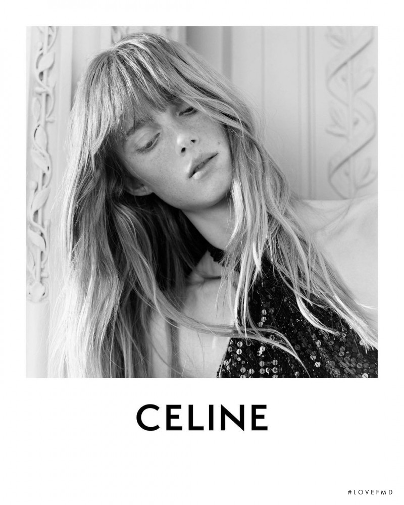 Rianne Van Rompaey featured in  the Celine advertisement for Pre-Fall 2021