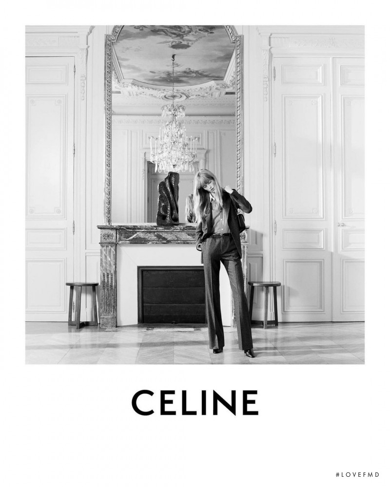 Rianne Van Rompaey featured in  the Celine advertisement for Pre-Fall 2021