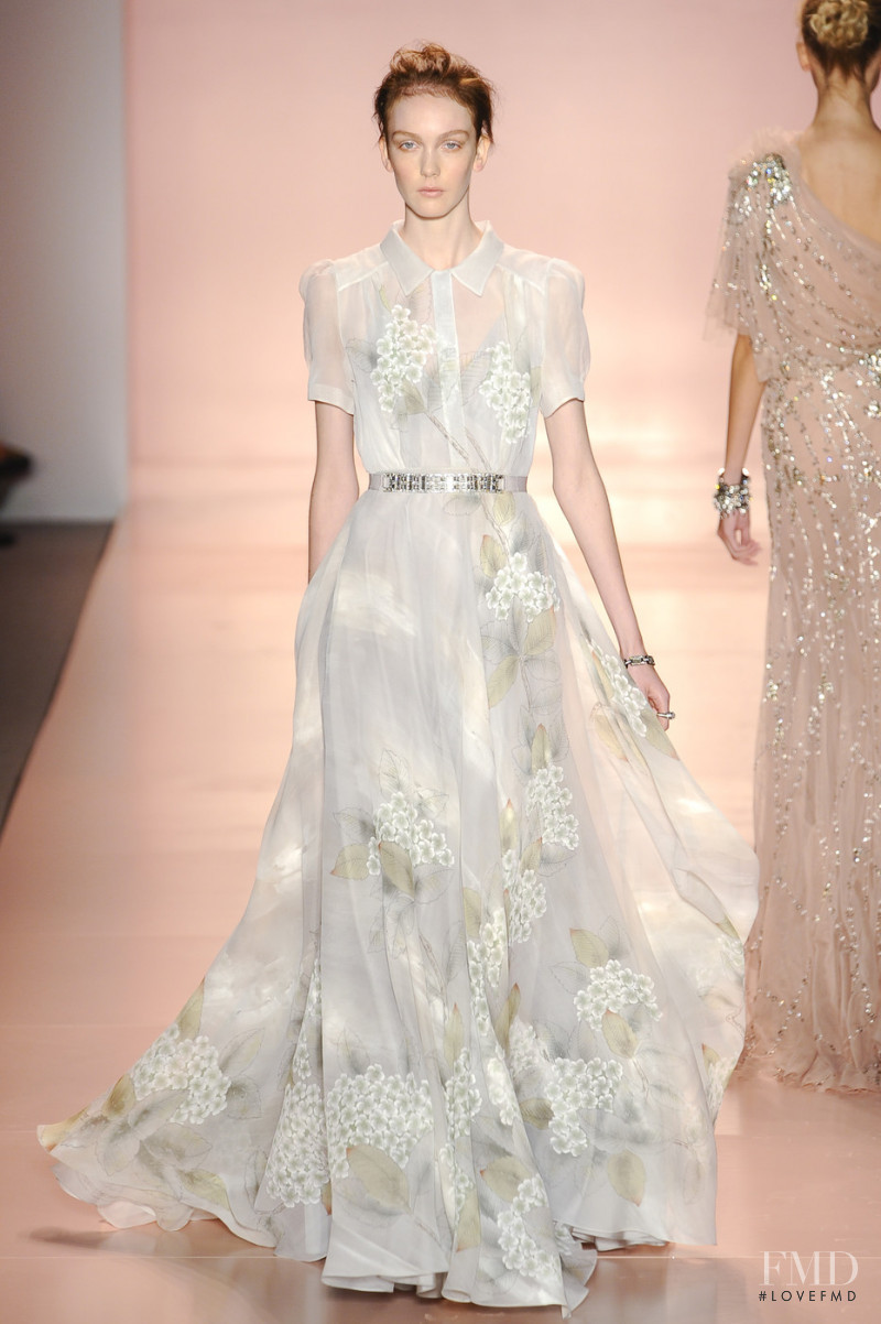 Kate Somers featured in  the Jenny Packham fashion show for Spring/Summer 2011