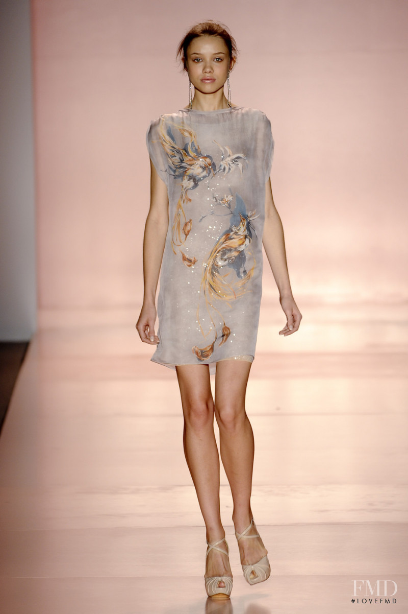Anastasia Krivosheeva featured in  the Jenny Packham fashion show for Spring/Summer 2011