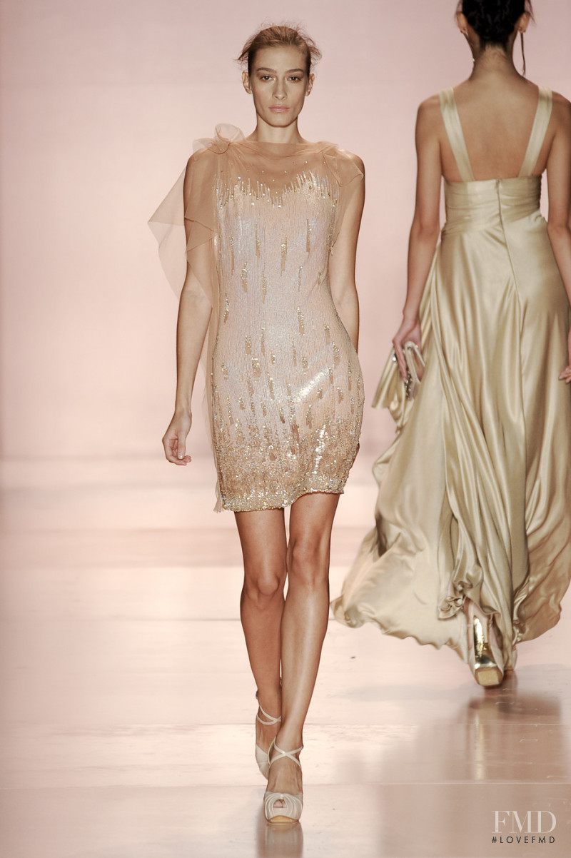 Ismini Papavlasopoulou featured in  the Jenny Packham fashion show for Spring/Summer 2011