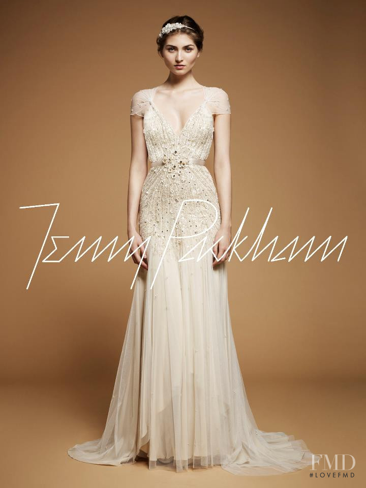 Ania Porzuczek featured in  the Jenny Packham Bridal lookbook for Spring/Summer 2012