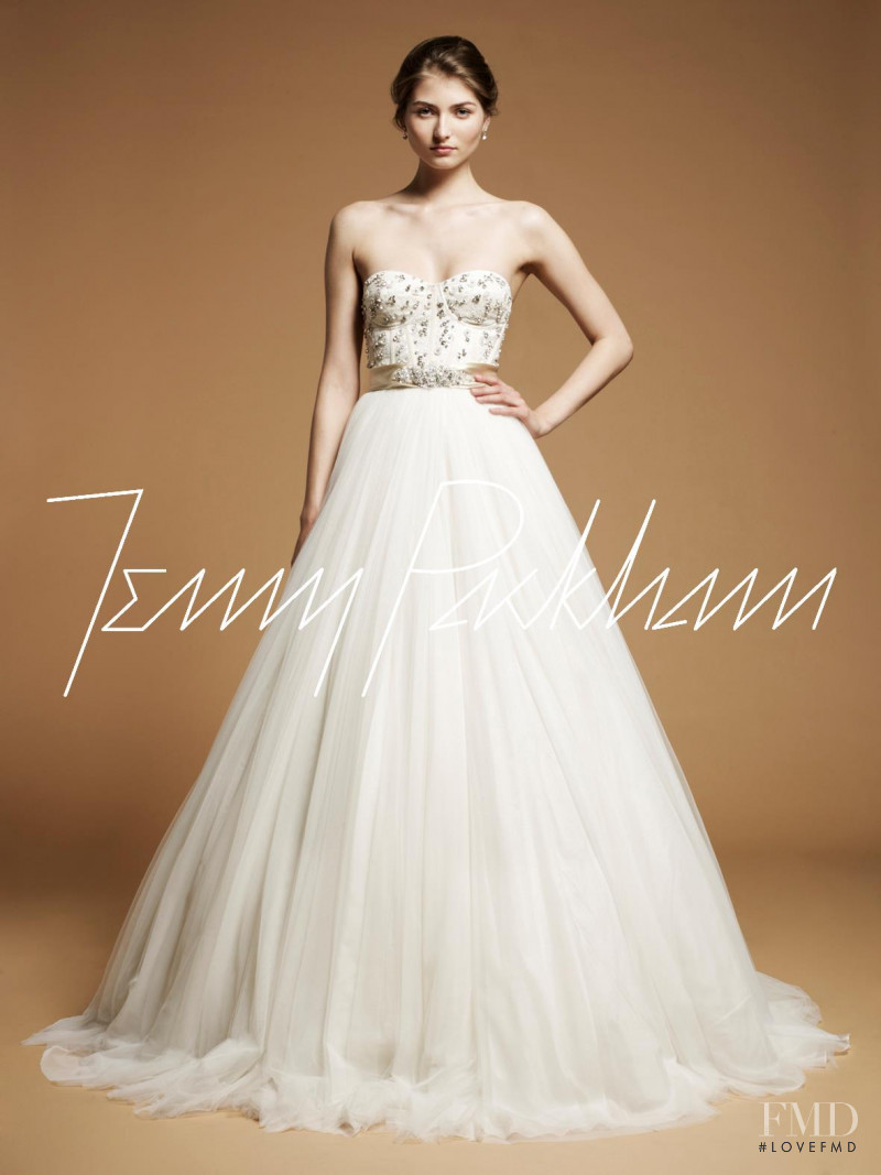 Ania Porzuczek featured in  the Jenny Packham Bridal lookbook for Spring/Summer 2012