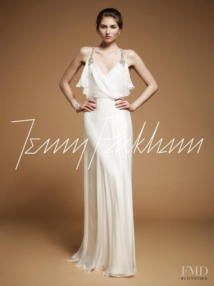 Ania Porzuczek featured in  the Jenny Packham Bridal lookbook for Spring/Summer 2012