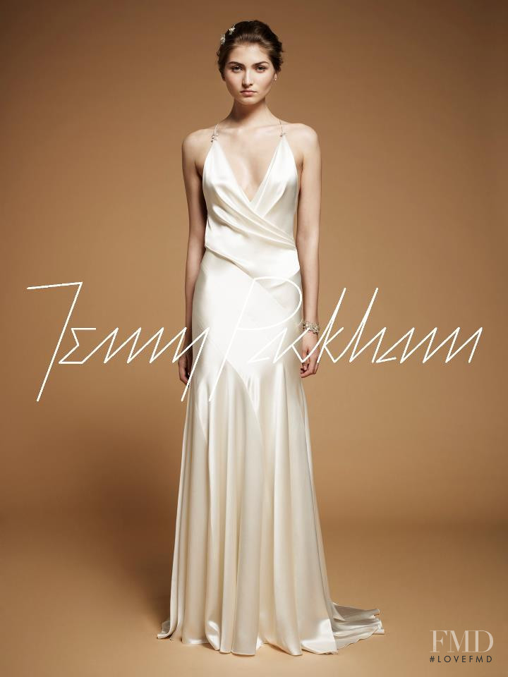 Ania Porzuczek featured in  the Jenny Packham Bridal lookbook for Spring/Summer 2012