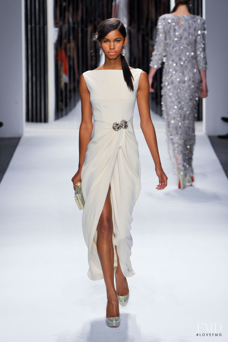 Daiane Sodré featured in  the Jenny Packham fashion show for Spring/Summer 2013