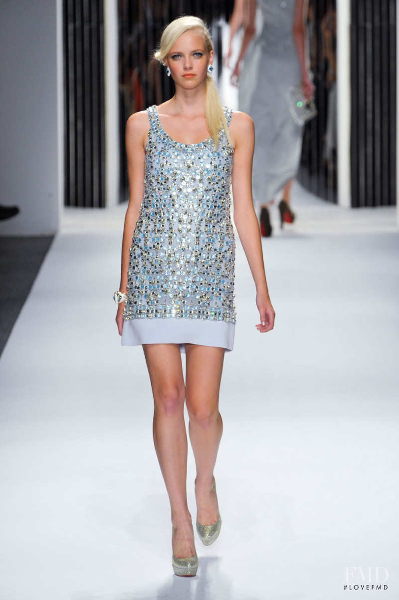 Kate Maresova featured in  the Jenny Packham fashion show for Spring/Summer 2013