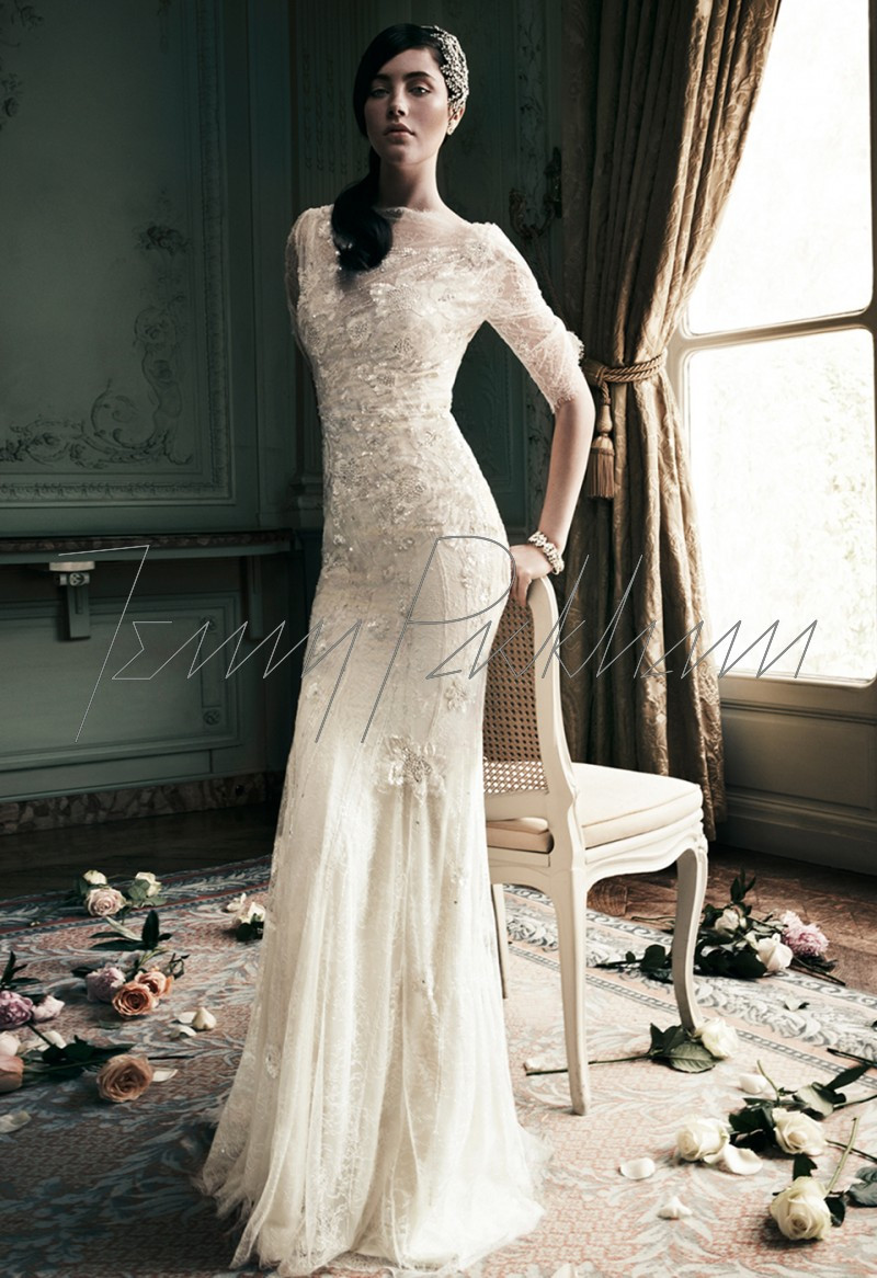 Anna Speckhart featured in  the Jenny Packham Bridal advertisement for Spring/Summer 2013