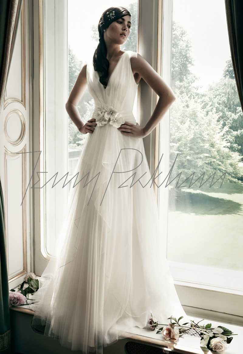 Anna Speckhart featured in  the Jenny Packham Bridal advertisement for Spring/Summer 2013