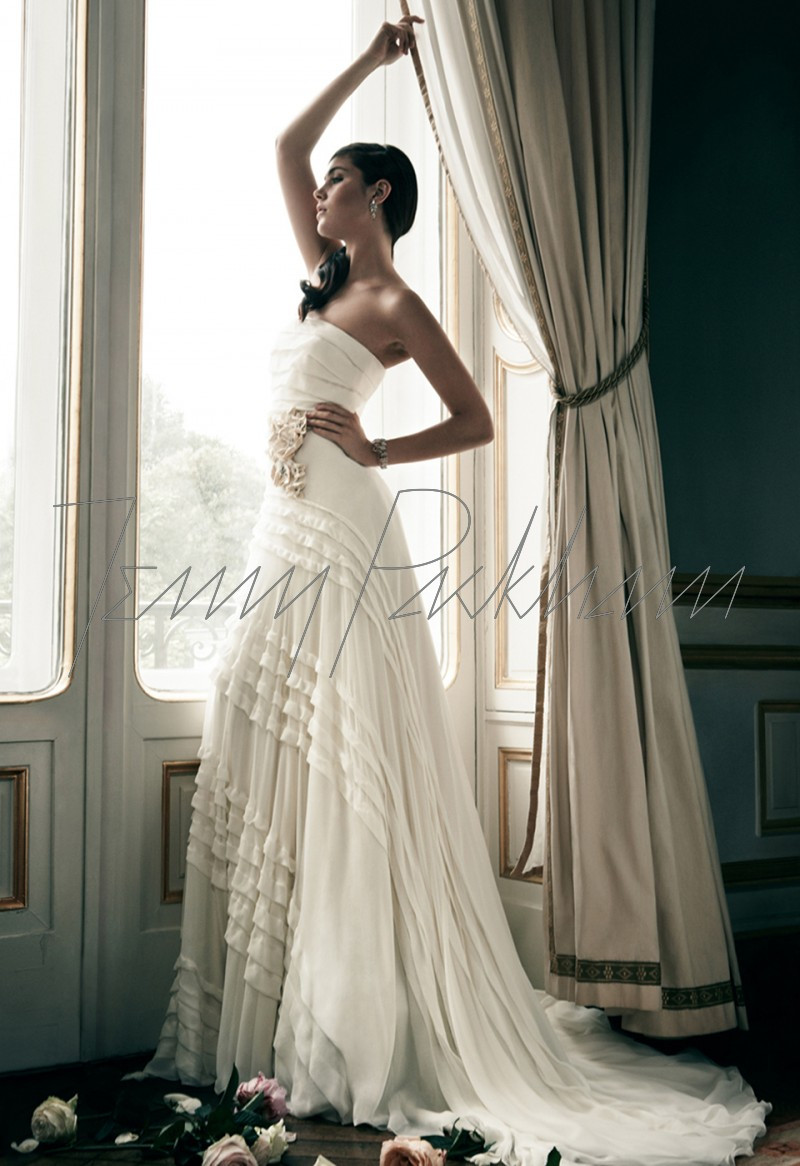 Anna Speckhart featured in  the Jenny Packham Bridal advertisement for Spring/Summer 2013