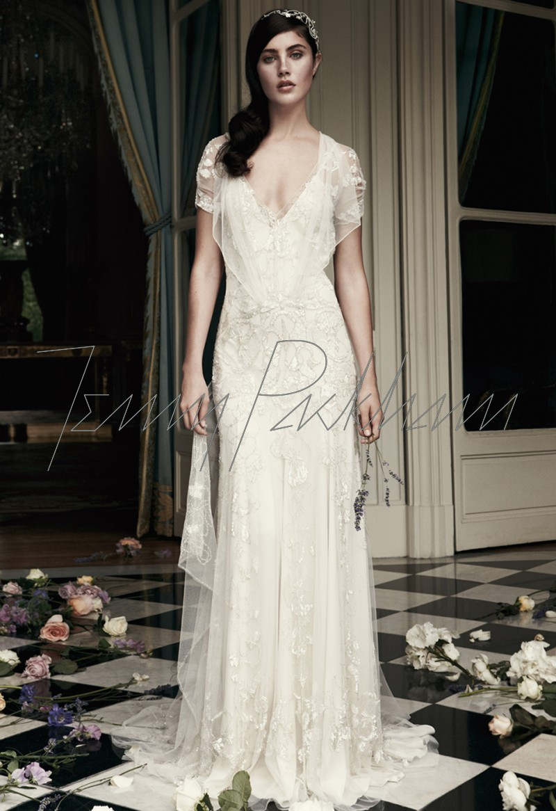 Anna Speckhart featured in  the Jenny Packham Bridal advertisement for Spring/Summer 2013