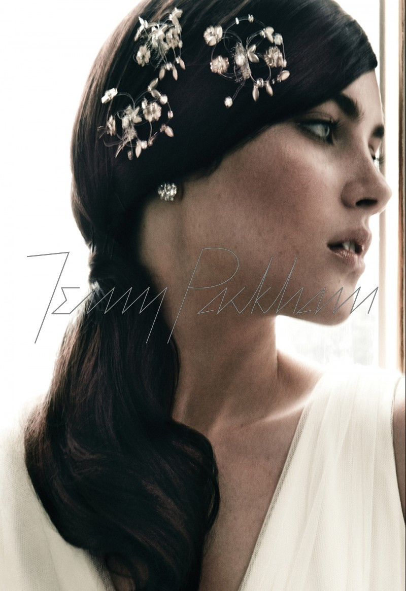 Anna Speckhart featured in  the Jenny Packham Bridal advertisement for Spring/Summer 2013