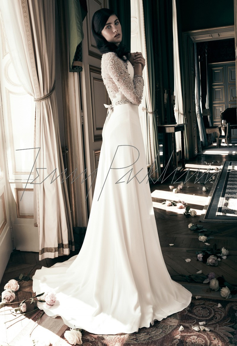 Anna Speckhart featured in  the Jenny Packham Bridal advertisement for Spring/Summer 2013