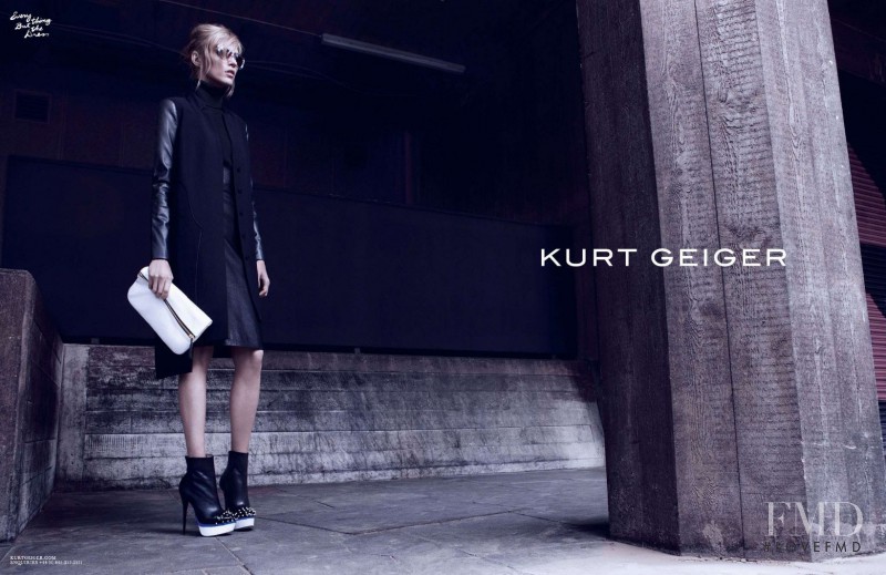 Anja Rubik featured in  the Kurt Geiger advertisement for Autumn/Winter 2012