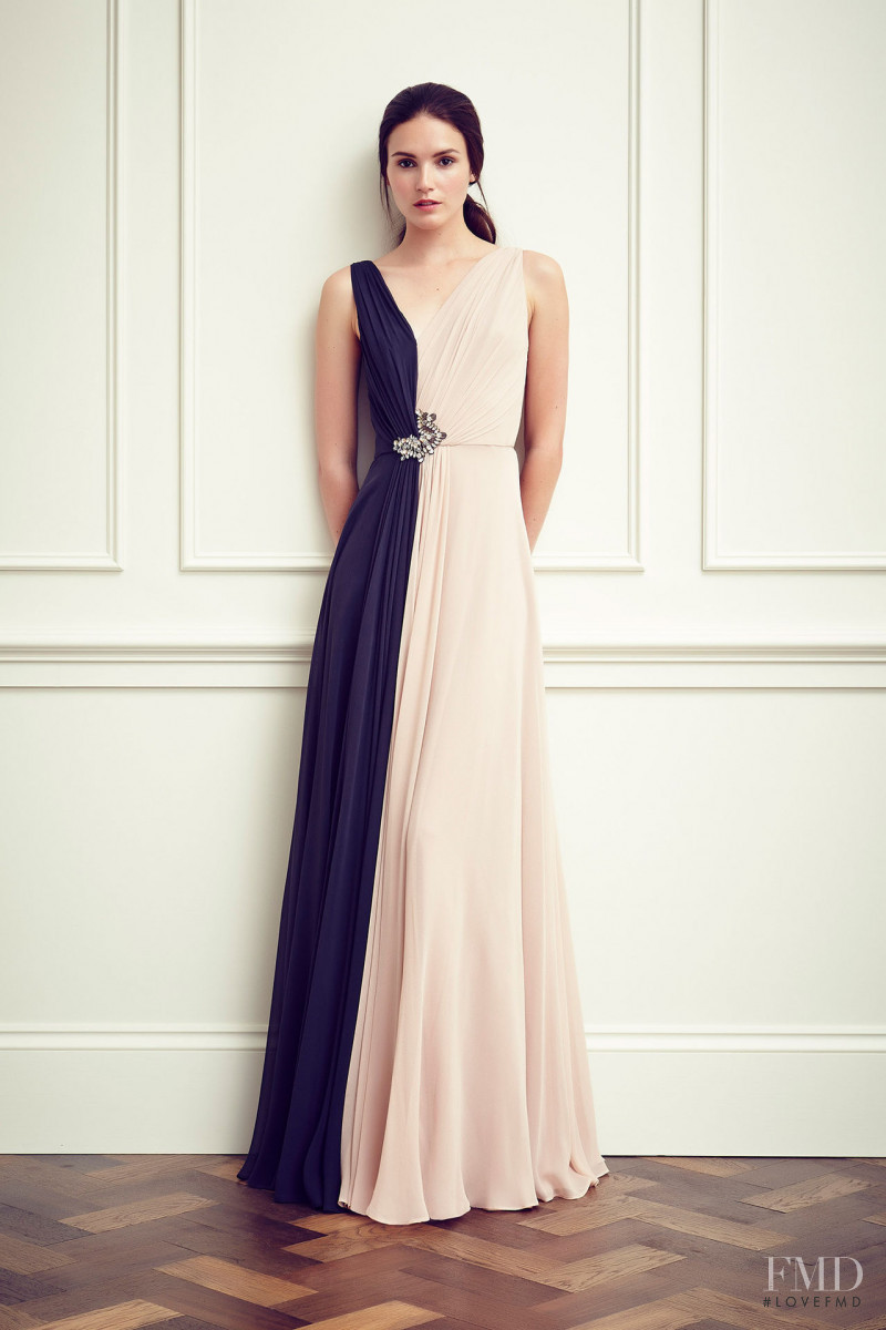 Amanda Ware featured in  the Jenny Packham lookbook for Resort 2015