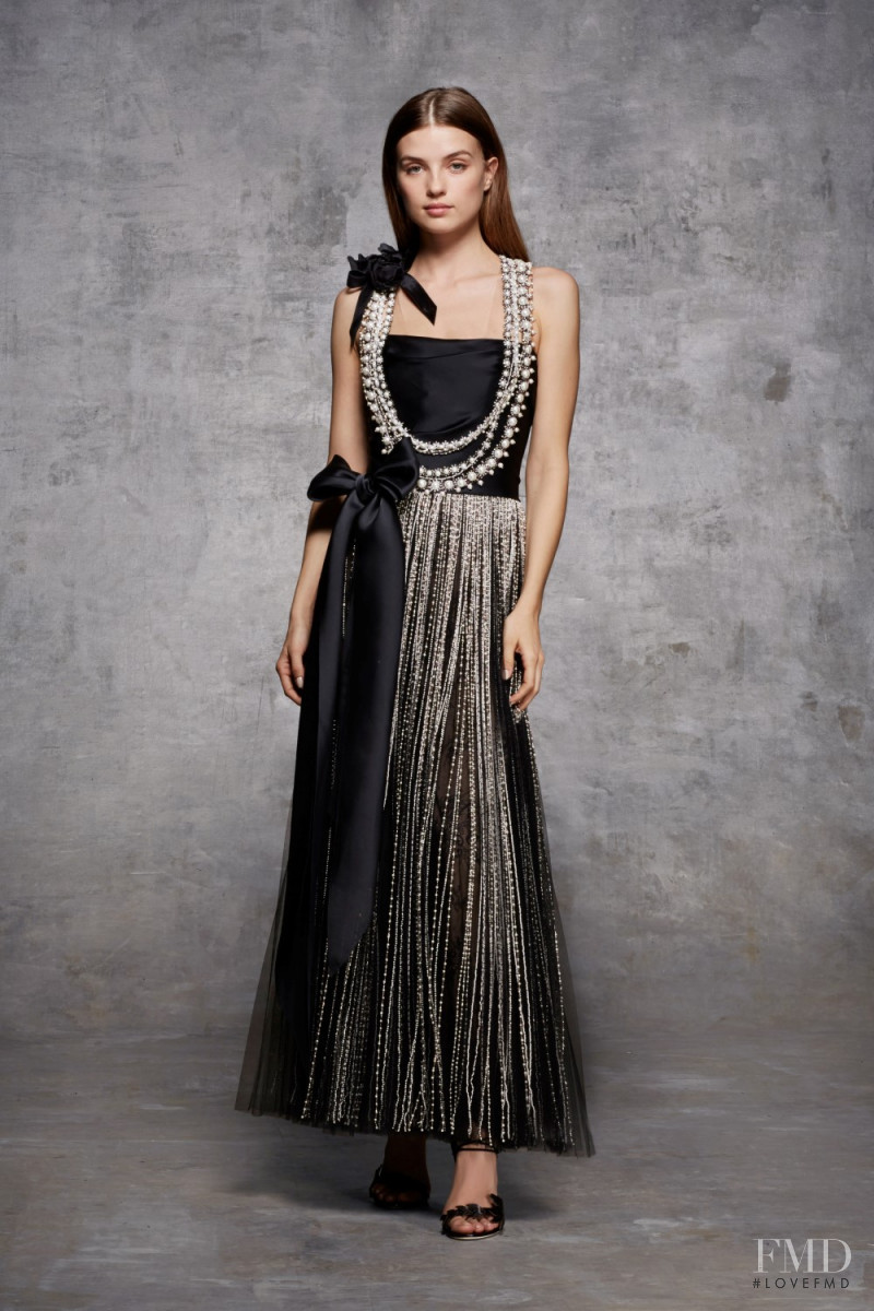 Amanda Mondale featured in  the Marchesa lookbook for Pre-Fall 2018