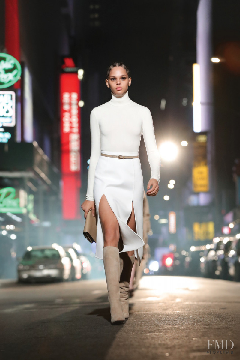 Hiandra Martinez featured in  the Michael Kors Collection fashion show for Autumn/Winter 2021