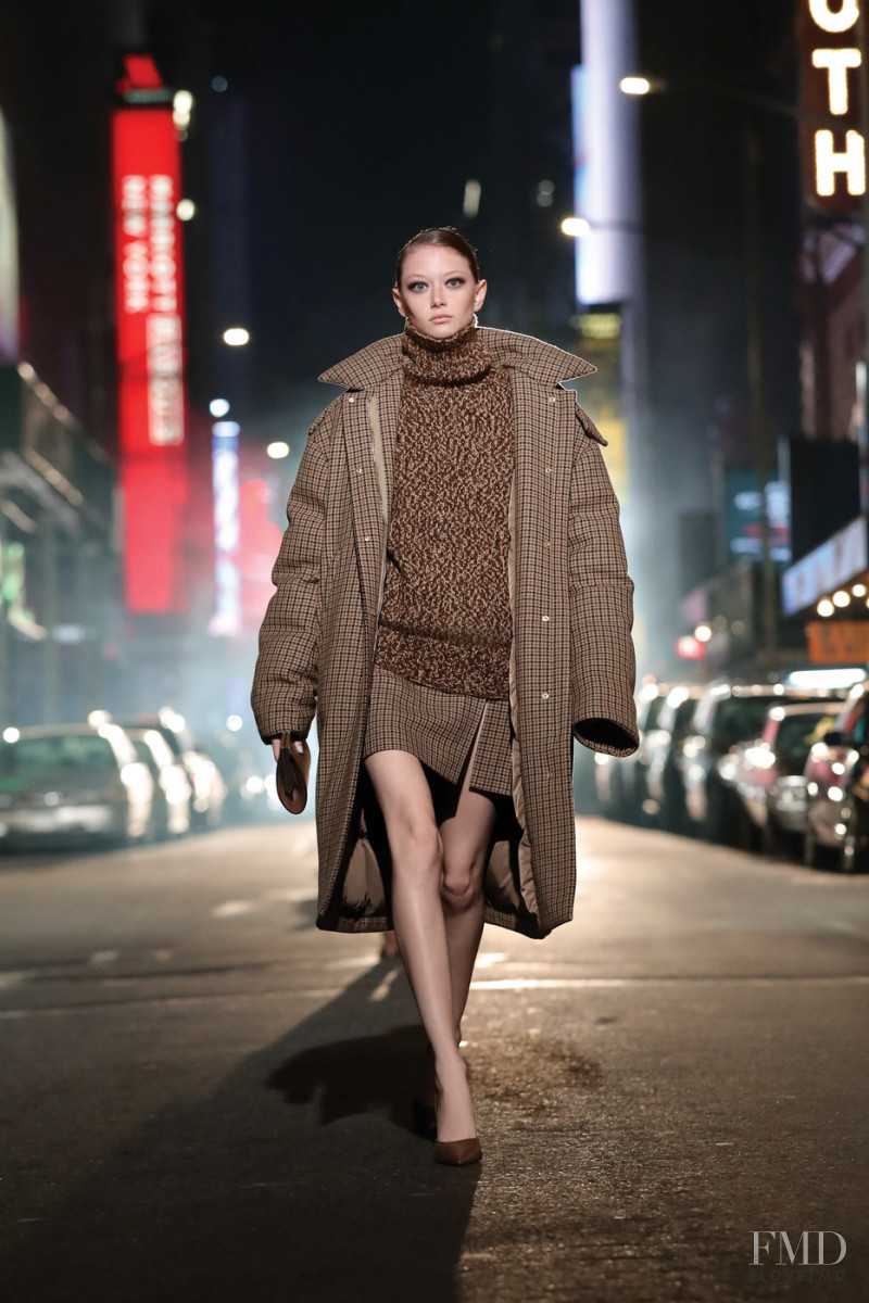 Sara Grace Wallerstedt featured in  the Michael Kors Collection fashion show for Autumn/Winter 2021