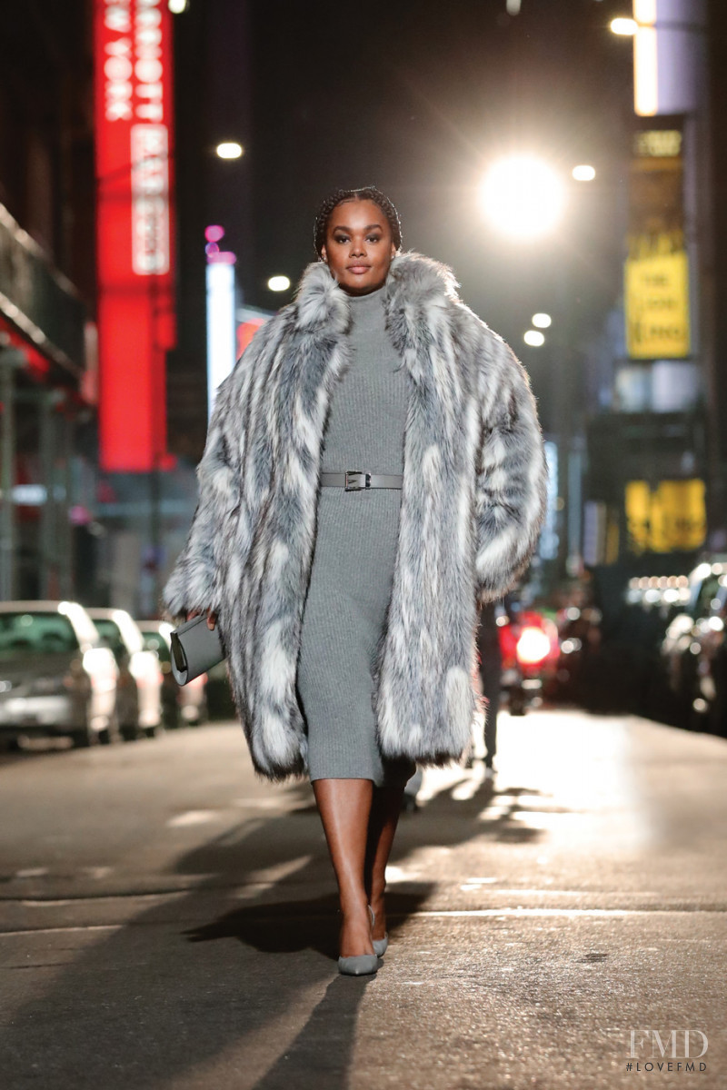 Precious Lee featured in  the Michael Kors Collection fashion show for Autumn/Winter 2021