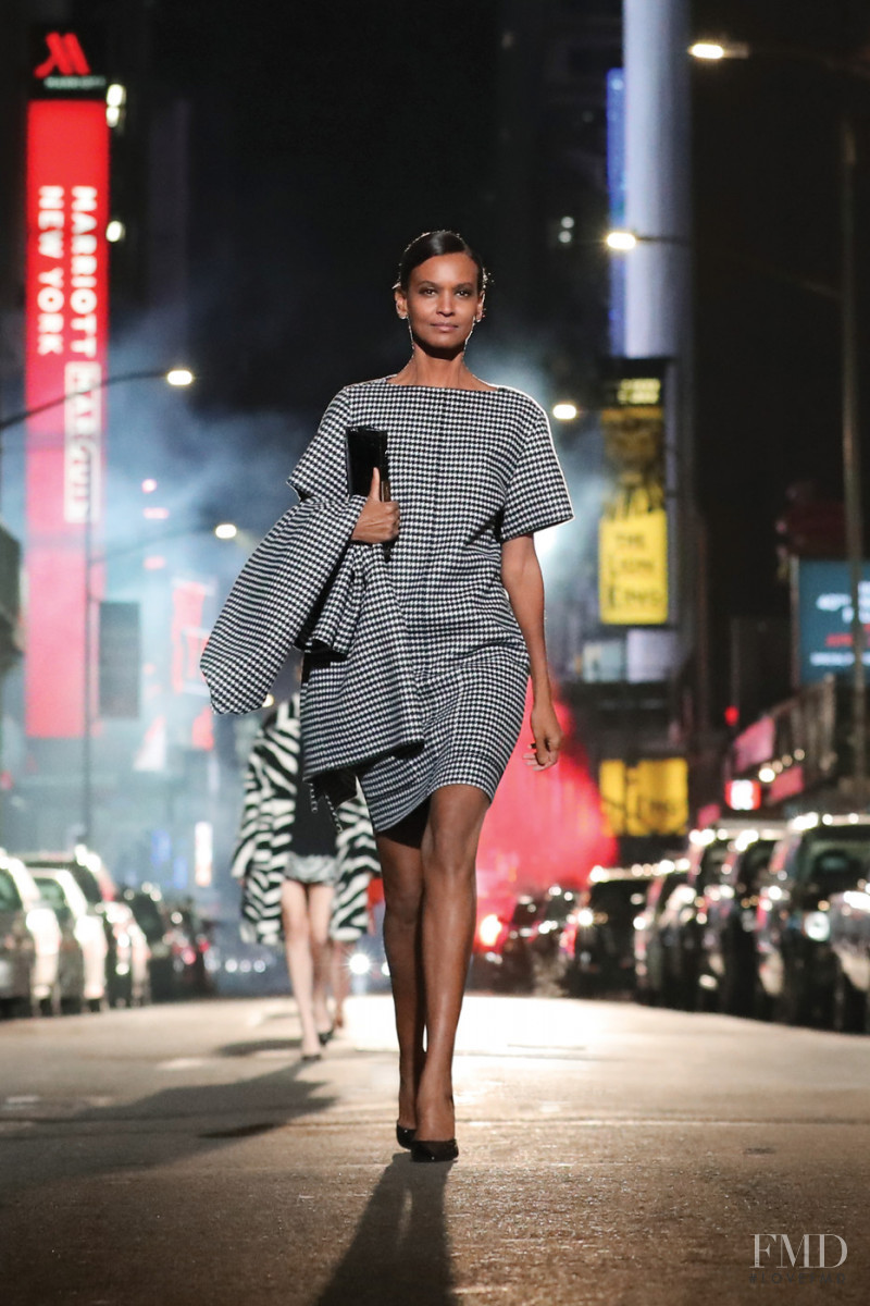Liya Kebede featured in  the Michael Kors Collection fashion show for Autumn/Winter 2021