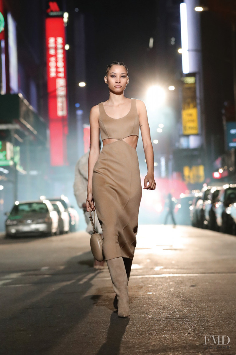 Lineisy Montero featured in  the Michael Kors Collection fashion show for Autumn/Winter 2021