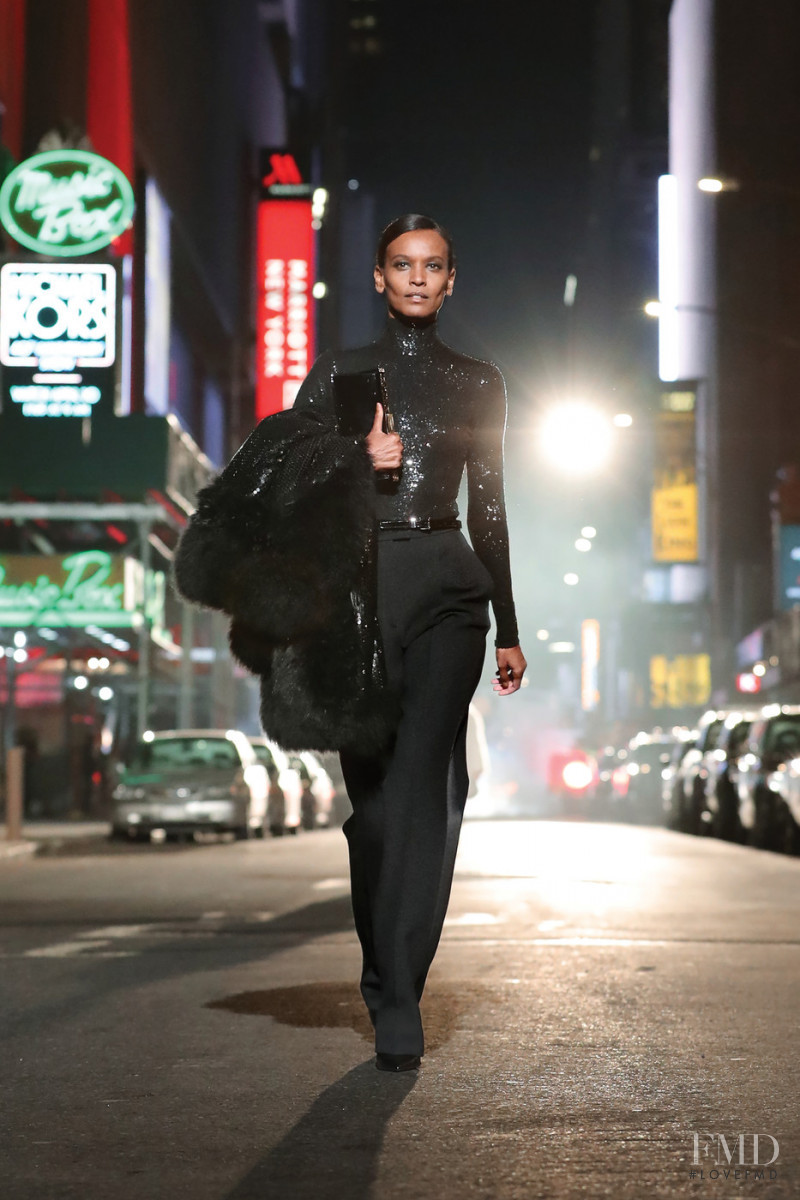 Liya Kebede featured in  the Michael Kors Collection fashion show for Autumn/Winter 2021