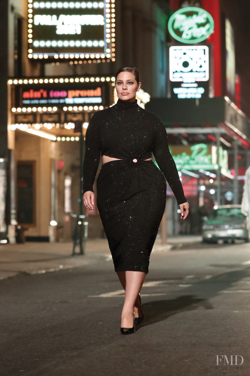 Ashley Graham featured in  the Michael Kors Collection fashion show for Autumn/Winter 2021